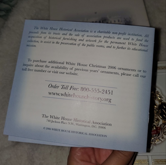 5 for $20 | NIB 2006 Tiffany Glass In The White House Christmas Ornament - Picture 9 of 10